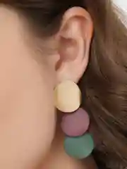 Зеленый серьги Oku
