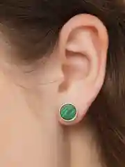 Зеленый серьги Mitro