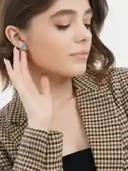 Бирюзовый серьги Mitro