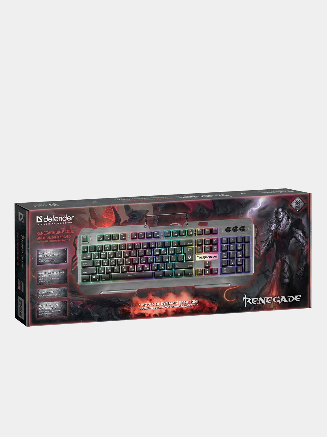 Игровая клавиатура Renegade RU с RGB подсветкой, 9 режимов купить по цене  1639 ₽ в интернет-магазине KazanExpress