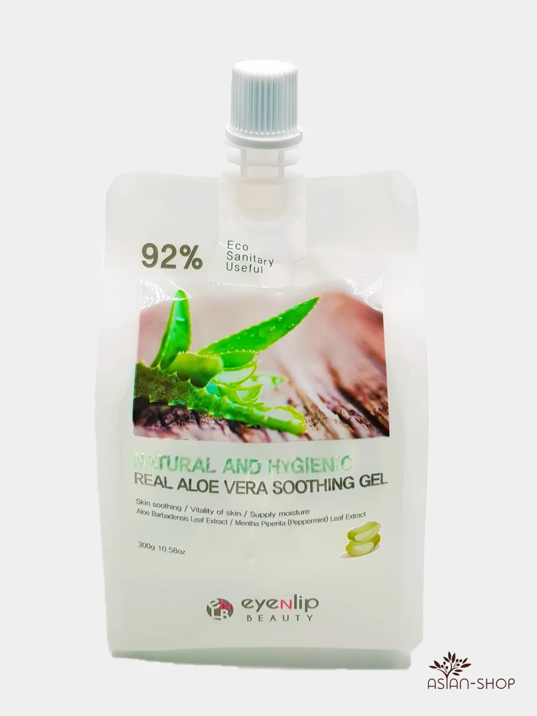 Зеленый гель для лица и тела Eyenlip Natural And Hygienic Real Soothing Gel, 300 гр