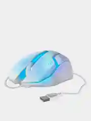 Белый игровая мышь Defender Cyber MB-560L  7 цветов, 3 кнопки, 1200 dpi