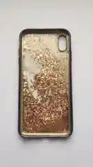 Чехол силиконовый переливающийся с блестками для iPhone