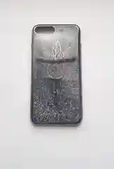 Чехол силиконовый переливающийся с блестками для iPhone