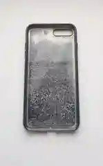 Чехол силиконовый переливающийся с блестками для iPhone