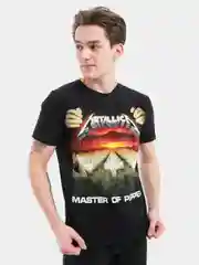 Футболка из хлопка с принтом  "Metallica"