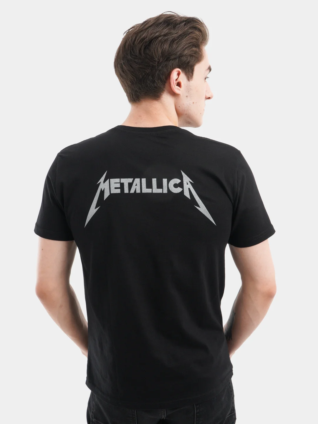 Футболка из хлопка с принтом  "Metallica"