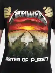 Футболка из хлопка с принтом  "Metallica"