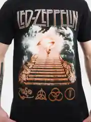 Футболка из хлопка с принтом "Led-Zeppelin"