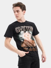 Футболка из хлопка с принтом "Led-Zeppelin"