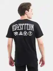 Футболка из хлопка с принтом "Led-Zeppelin"