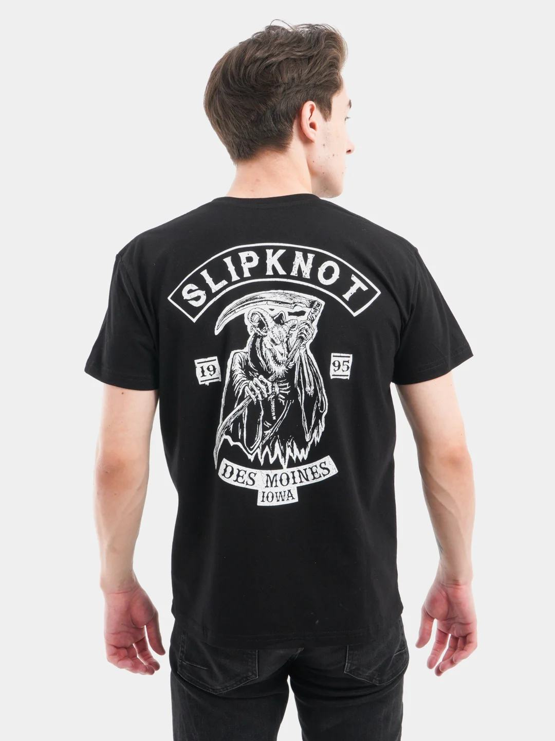 Футболка из хлопка с принтом "Slipknot"