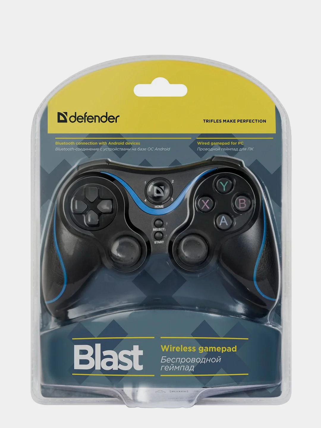Черный беспроводной геймпад (джойстик)  для телефона USB,Bluetooth,Android,Li-Ion, Крепление