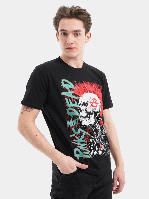 Футболка с принтом Punks not Dead