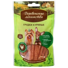Деревенские лакомства Кальциевые косточки с курицей для мини-пород 55г