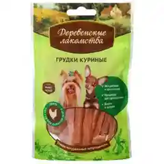 Деревенские лакомства Кальциевые косточки с курицей для мини-пород 55г