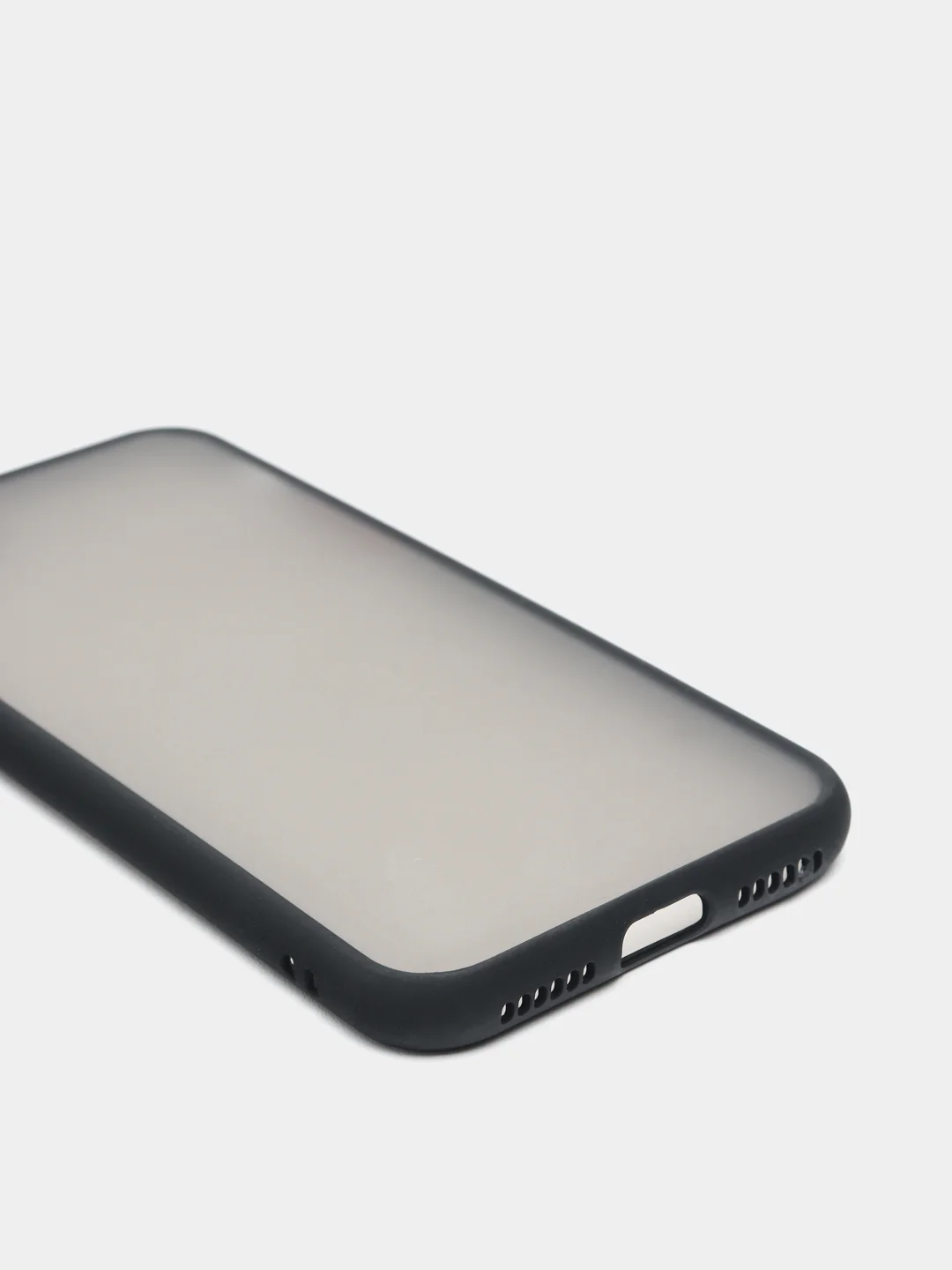 Черный чехол iPhone Xr, матовый