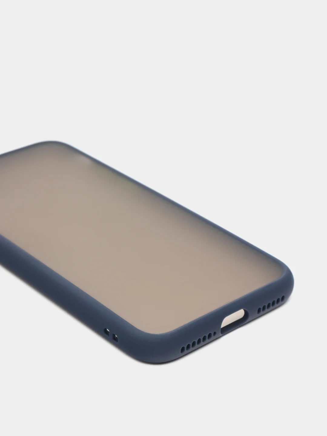 Синий чехол iPhone Xr, матовый