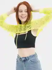 Накидка ажурная с капюшоном