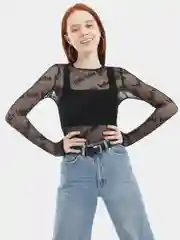 Прозрачный лонгслив