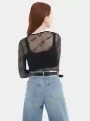 Прозрачный лонгслив