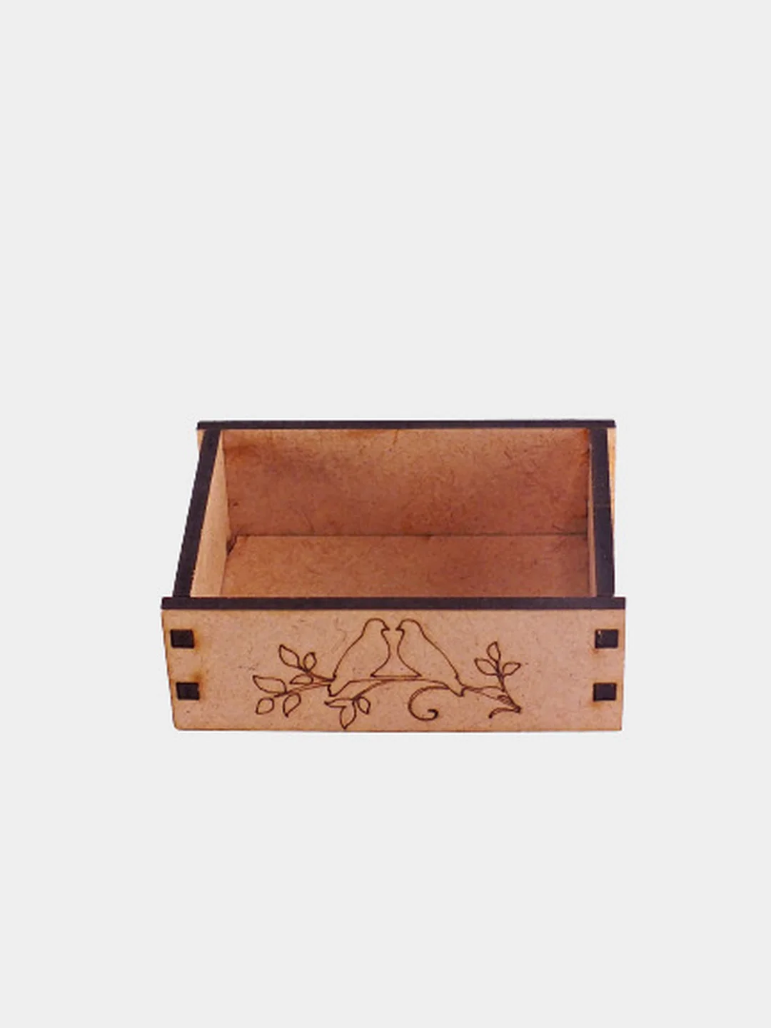 Коробочка деревянная "Птички", 9 х 6,5 х 3 см, 2 вида
