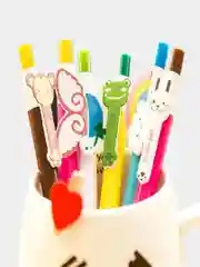 Белый ручка шариковая "Мультфильм"