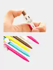 Белый ручка шариковая "Мультфильм"