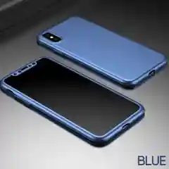 Темно-синий чехол для айфон iPhone из ТПУ, защита 360