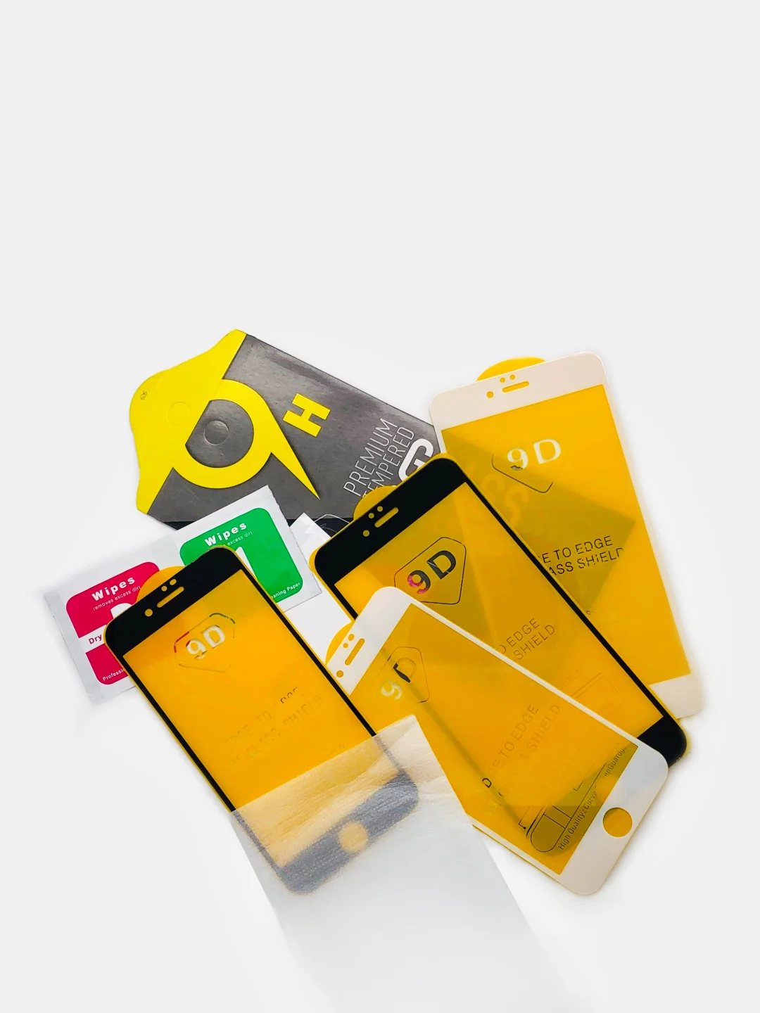 Защитное 9D стекло iPhone 6 / 6S / 6 Plus / 6S Plus / 7 / 8 / SE (2020) / 7 Plus / 8 Plus