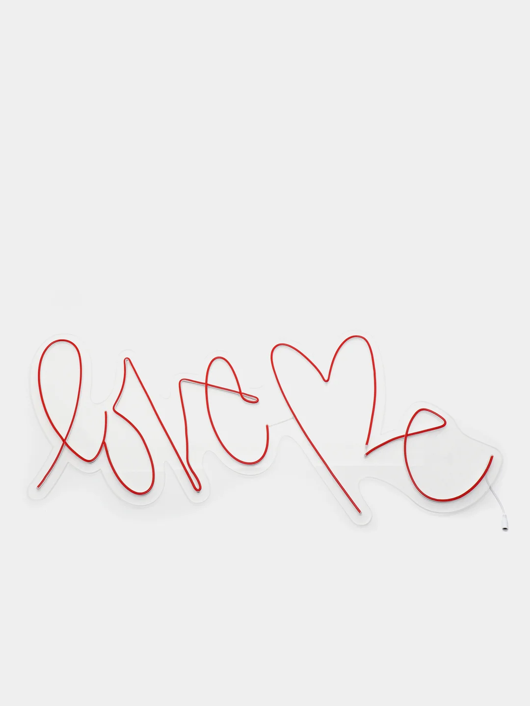Неоновая вывеска LOVE ME, 468 х 1053 мм