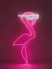 Неоновая вывеска FLAMINGO, 1550 х 920 мм