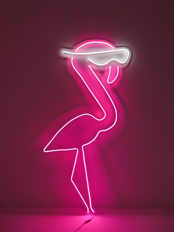 Неоновая вывеска FLAMINGO, 1550 х 920 мм
