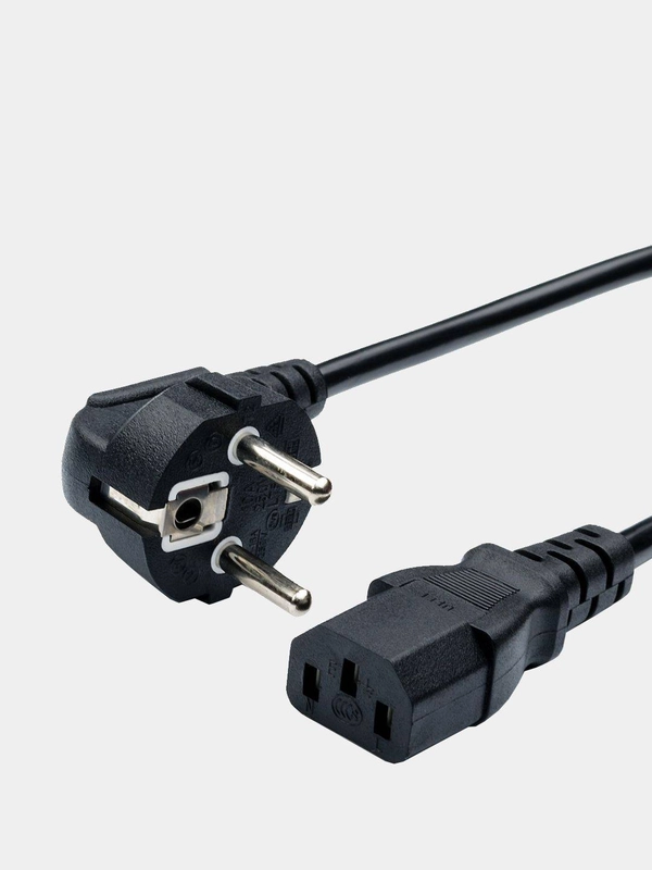 Универсальный кабель питания с заземлением Euro (250V, 10A-16А) - 1.2 м/1.5 м