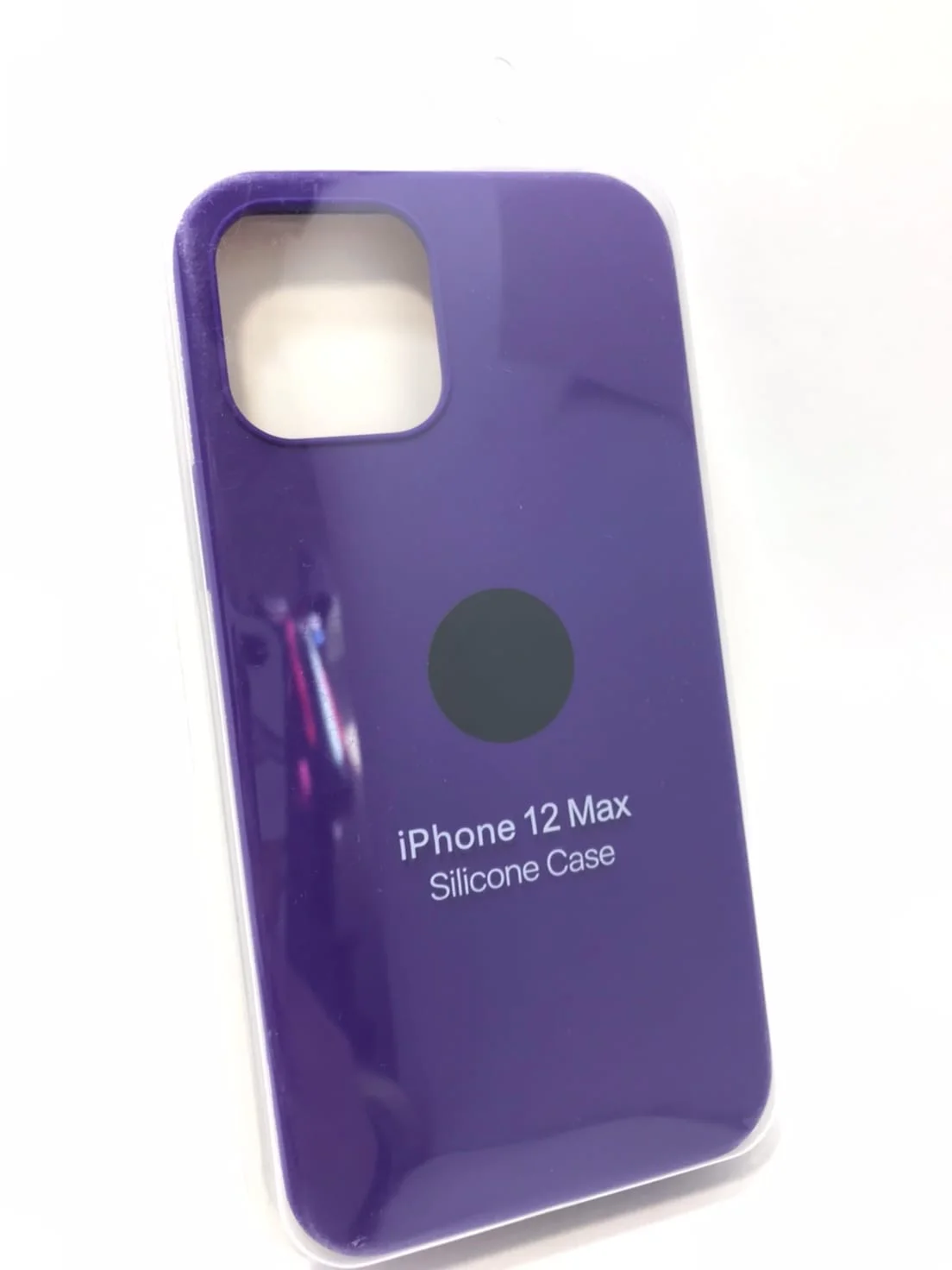 Индиго защитный силиконовый чехол для iPhone 12 Pro, с яблоком