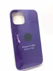 Индиго защитный силиконовый чехол для iPhone 12 Pro, с яблоком