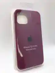Пурпурный защитный силиконовый чехол для iPhone 12 Pro, с яблоком
