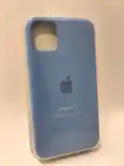 Синий меланж силиконовый защитный чехол на iPhone 11