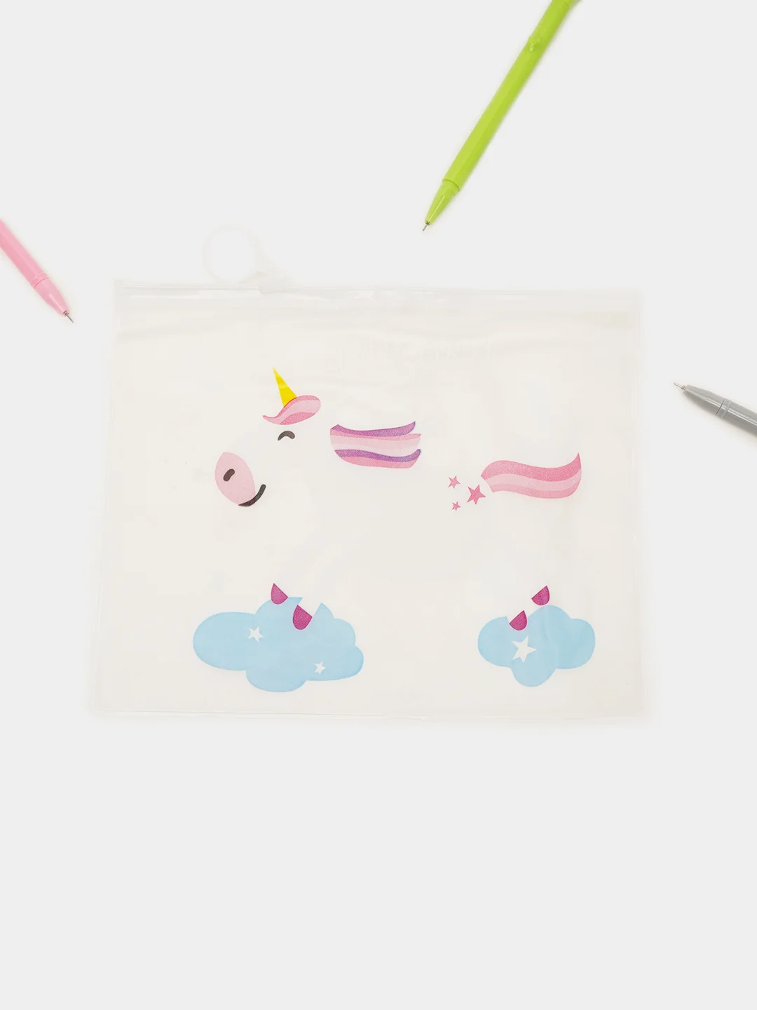 Фуксия косметичка "Magical Unicorn", компактный органайзер, пенал