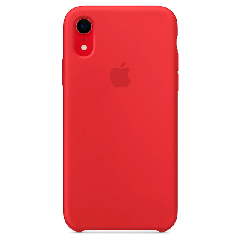Красный чехол для iPhone XR Silicone Case