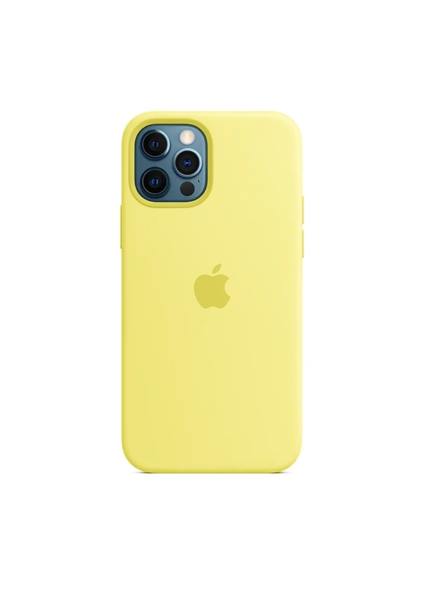 Желтый чехол Silicone Case iPhone 12/12 PRO, 15 цветов
