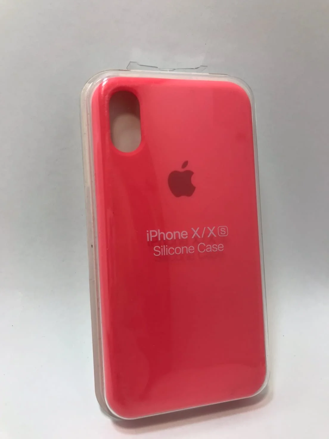 Коралловый защитный силиконовый чехол для iPhone X iPhone 10, с яблоком