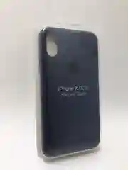 Темно-синий защитный силиконовый чехол для iPhone X iPhone 10, с яблоком