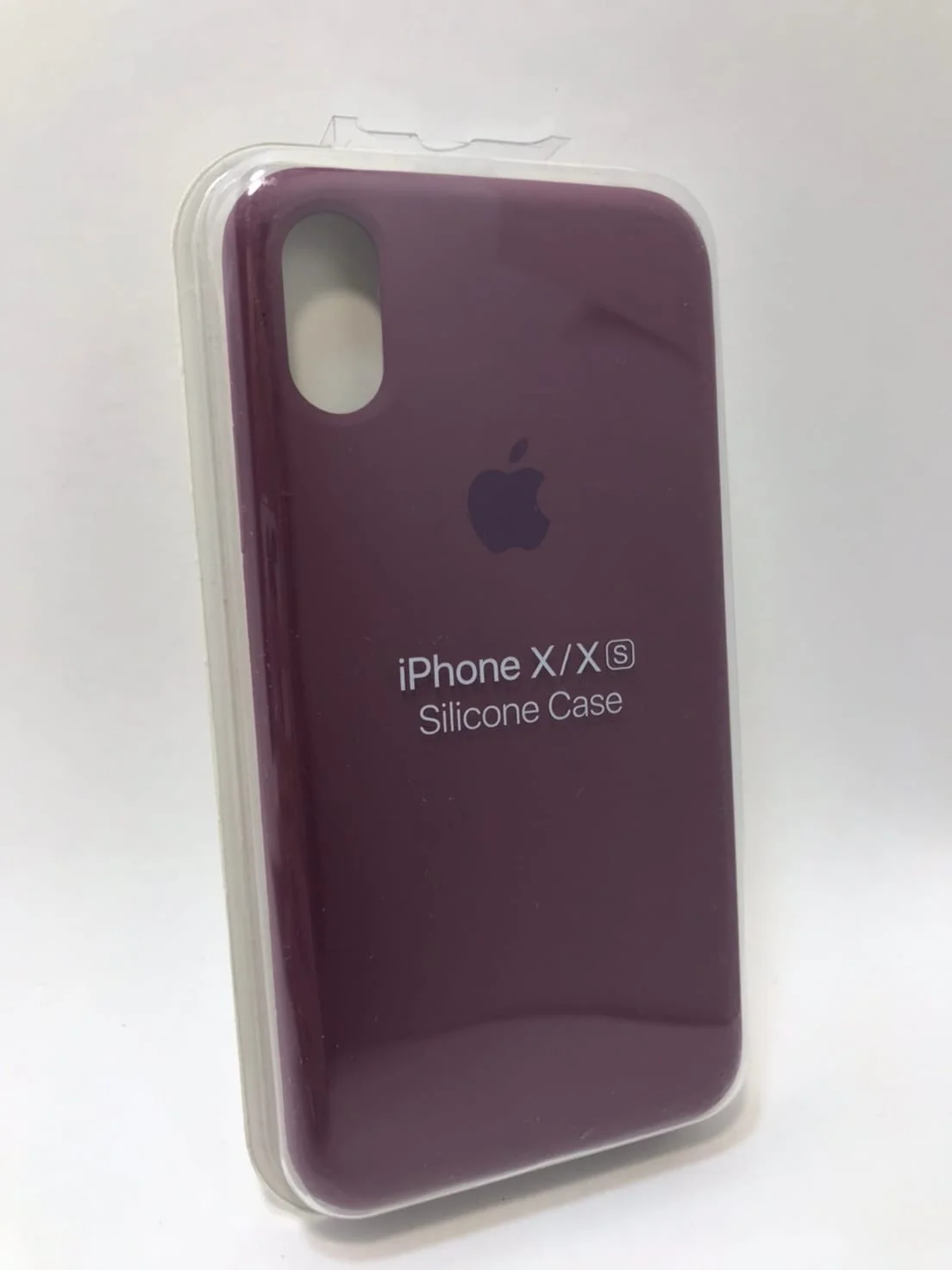 Фиолетовый защитный силиконовый чехол для iPhone X iPhone 10, с яблоком