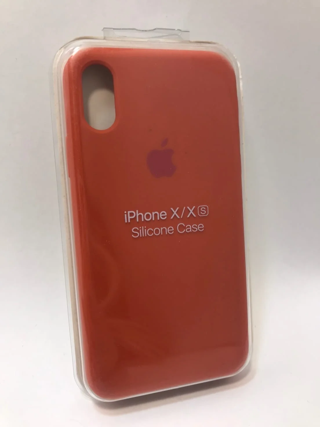 Коралловый меланж защитный силиконовый чехол для iPhone X iPhone 10, с яблоком