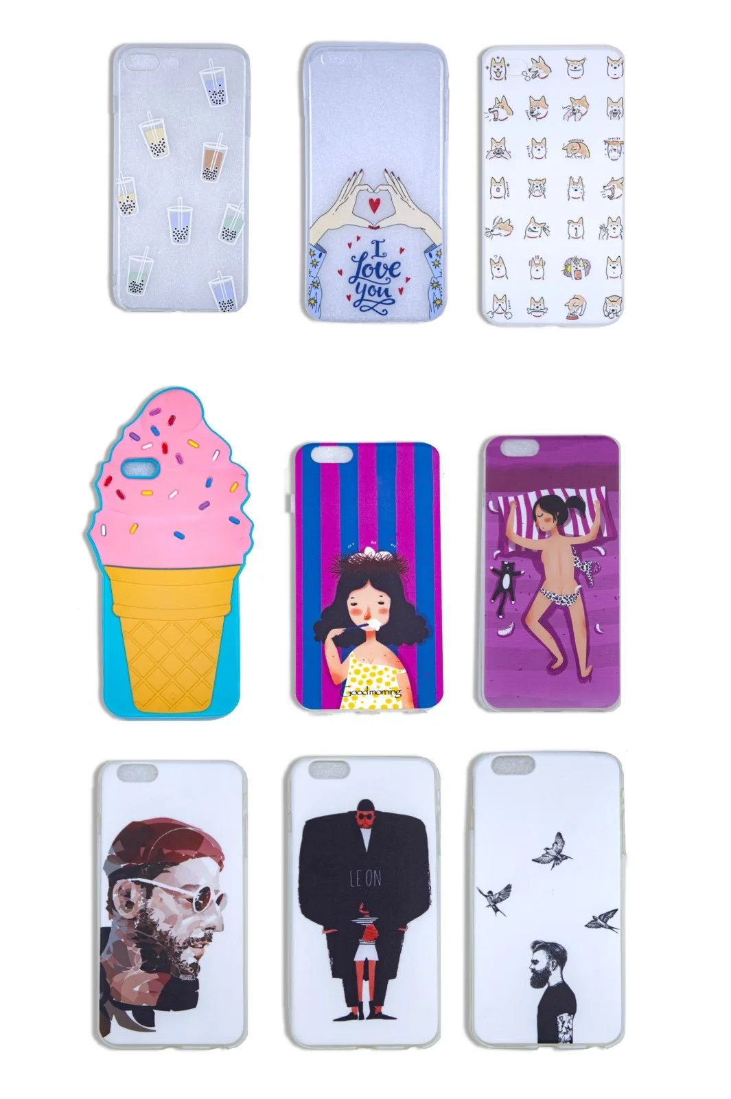 Конфетный чехол для iPhone 6/6plus, 7-8/7-8plus "Принты"