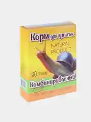Корм повседневный "Комбинированный" для улиток, коробка, 60 г