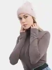 Розовый шапка Di Lana, весна осень