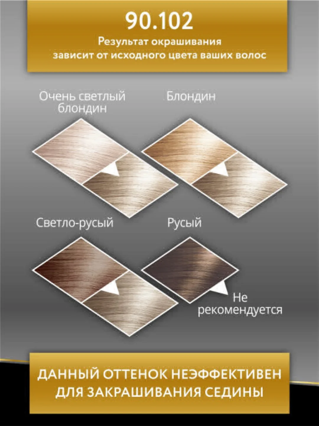 Комплект Studio Professional 3D Holography для окрашивания волос 90.102 платиновый блондин