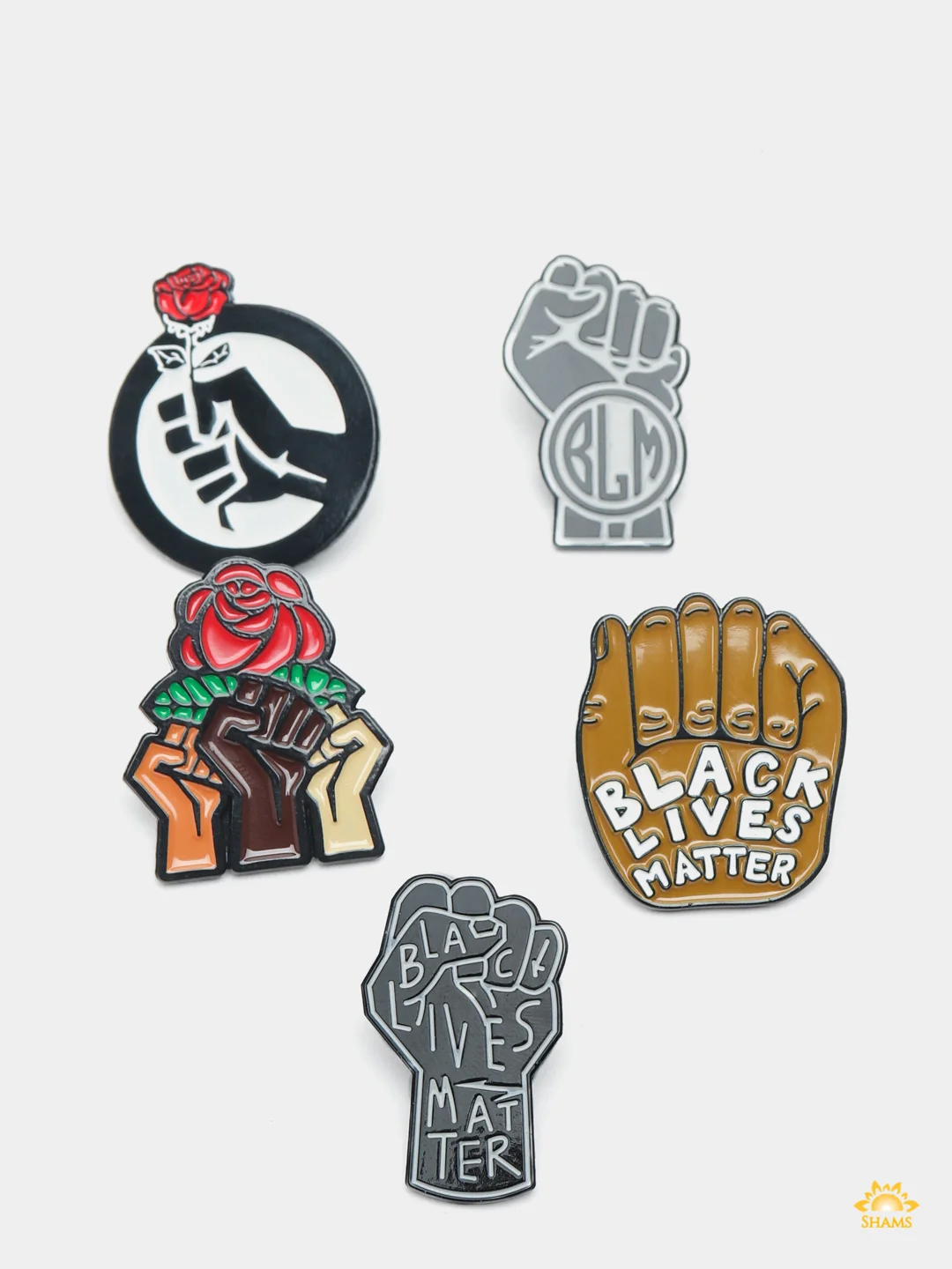 Металлический пин-значок "Black Lives Matter"